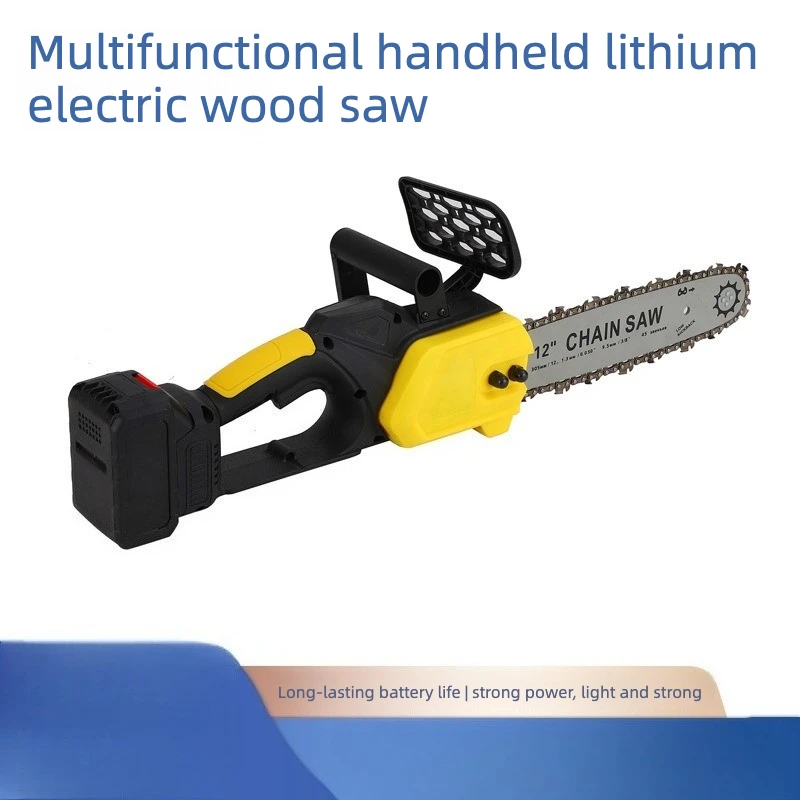 High Power Handheld Electric Chainsaw Wireless Rechargeable Lithium Battery Logging Saw Garden Small Power Tools