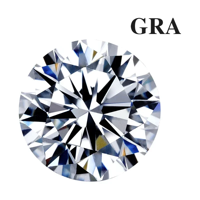 

Real Moissanite Round Cut D Color White 0.1ct-10ct VVS With GRA Certificate diy beads charms for jewelry making