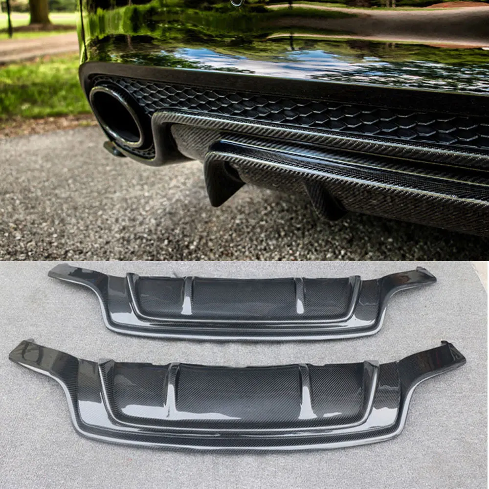 

VACOMUL Carbon Fiber Rear Diffuser Spoiler for Audi A5 RS5 2012-2016 Rear Lip Bumper Protector Car Styling FRP