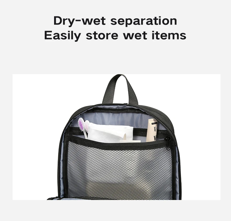 TANGCOOL Convertible Detachable Pocket Backpack Fits 17.3 Inch Notebook Waterproof Ventilated Back Panel Travel Luggage Bag