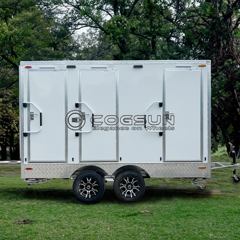 

Премиальный мобильный туалетный прицеп: роскошное решение для общественных туалетных комнат на крупных уличных мероприятиях и выставках