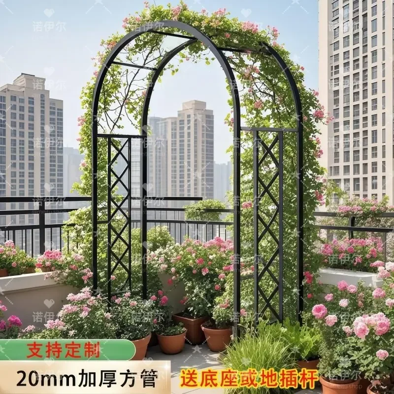 Neuer's new arch flower trellis climbing vine  European style garden   courtyard bracket portal outdoor