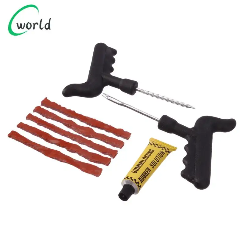 

Complete Vacuum Tire Repair Solution: Rubber Strip Plug Tool Kit for Car, Motorcycle, Truck & For Citycoco