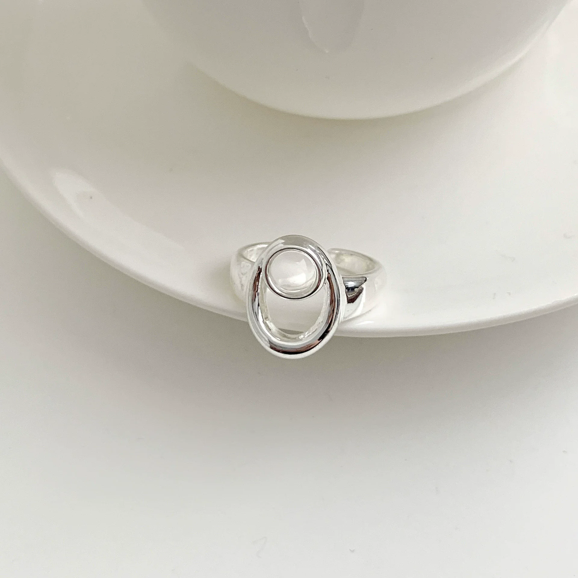 XIYANIK Korean Style Oval Hollow Adjustable Opening Rings For Women Girl Fashion New Jewelry Gift Party Daily Wholesale anillos