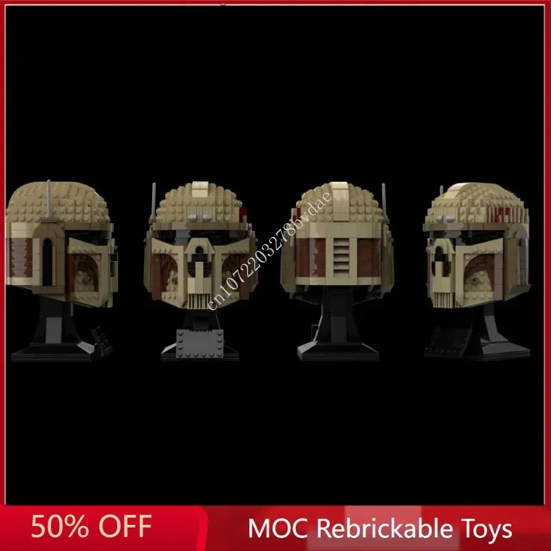 679PCS Star Plan MOC Helmet the Executioner MOC SpaceShip Battle Model Building Block Architecture Education Assembly Model Toy