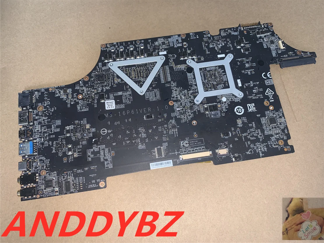 Used MS-16P61 FOR MSI MS-17C6 GL73 8RC GL GE73 GE73VR WE73 GP73 Motherboard CPU Core i7-8750H AND GTX1050MTI 100% Work Perfectly