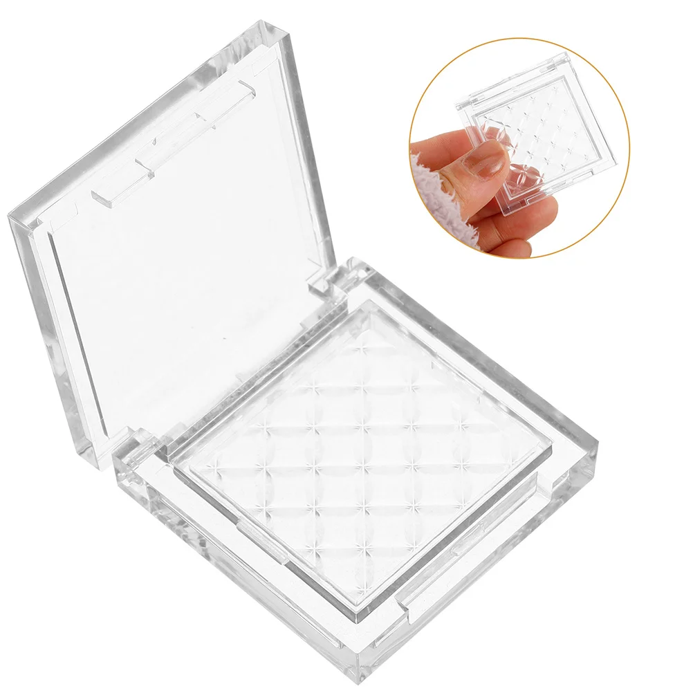 

2Pcs Empty Eyeshadow Palette Plastic Makeup Containers Portable DIY Eye Shadow Box Refillable Lipstick Blush Highlighter