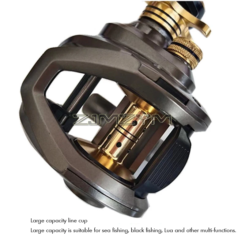Metal Baitcaster Fishing Reel, 15+Kg Drag Baitcasting Reel, Magnetic Braking System Casting Reel, Available in 7.0:1
