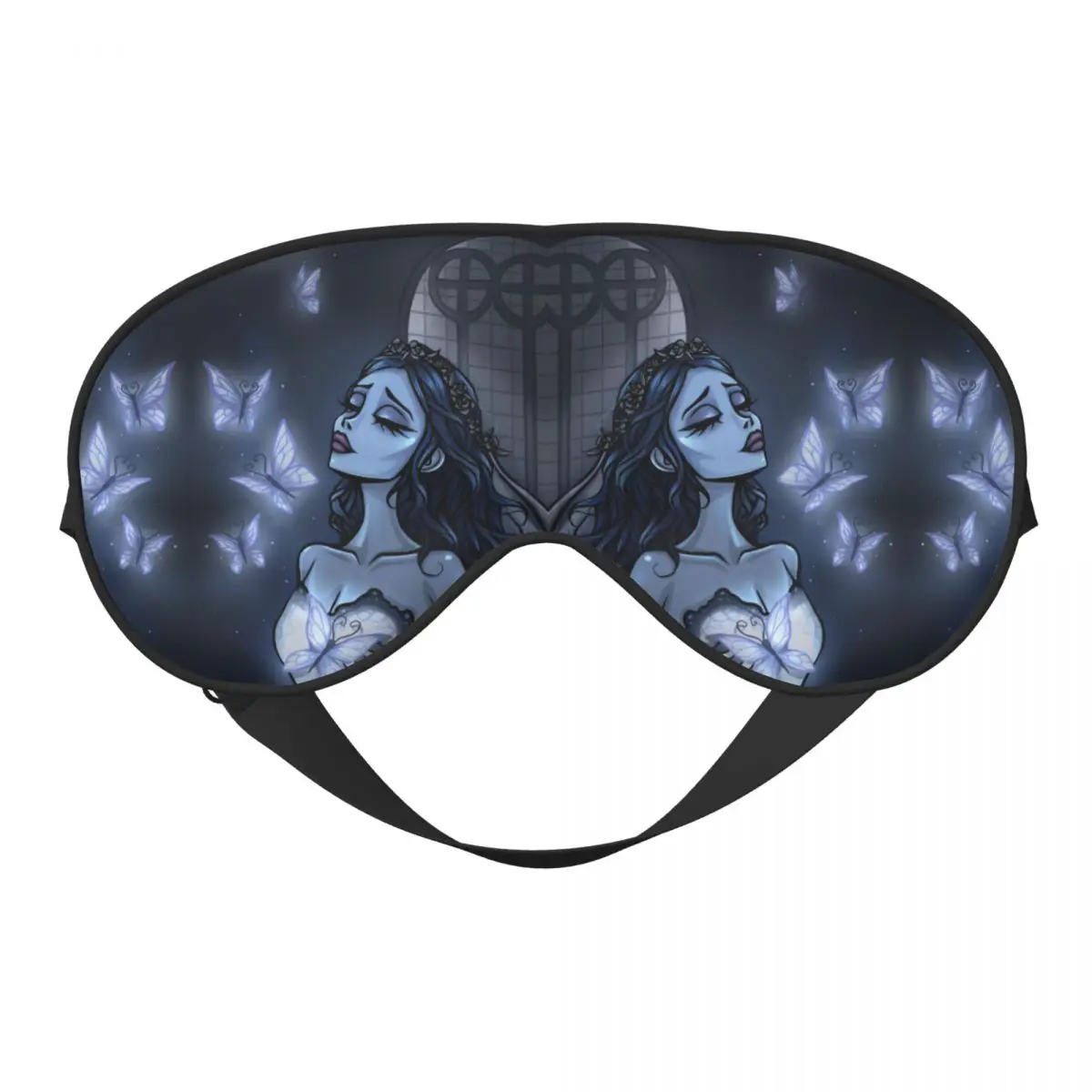 

Corpses Brides With Butterfly Soft Eye Masks Sleep Blindfolds Horror Scary Anime Lunch Break Men Eye Patch Nap Health Eye Cover