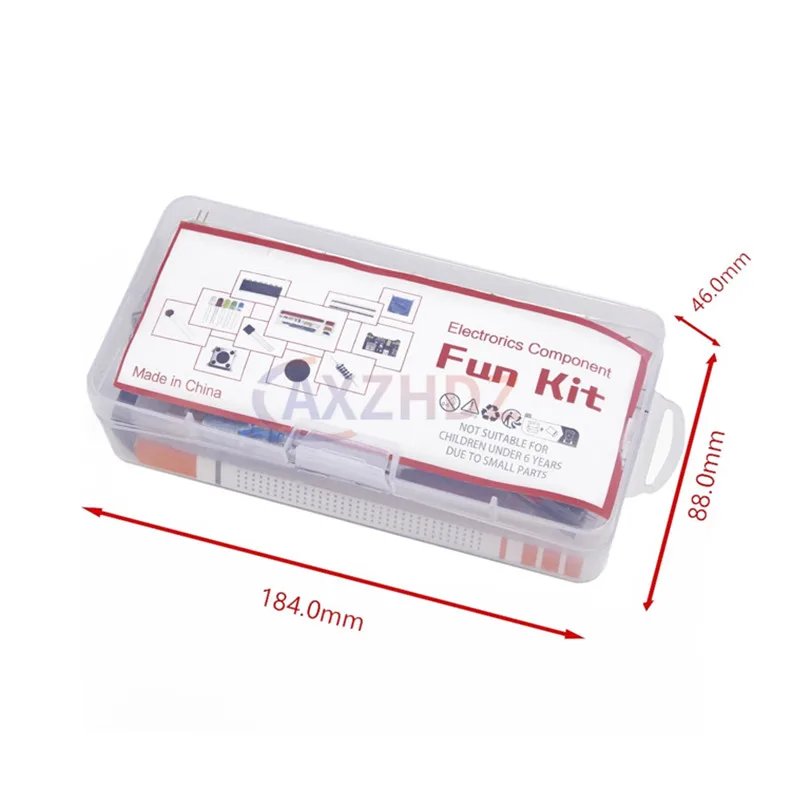 مجموعة المكونات الإلكترونية حزمة كاتب لتقوم بها بنفسك مشروع لـ Arduino R3 المكثفات المشتركة المقاومات المكثفات 830-well Breadboard