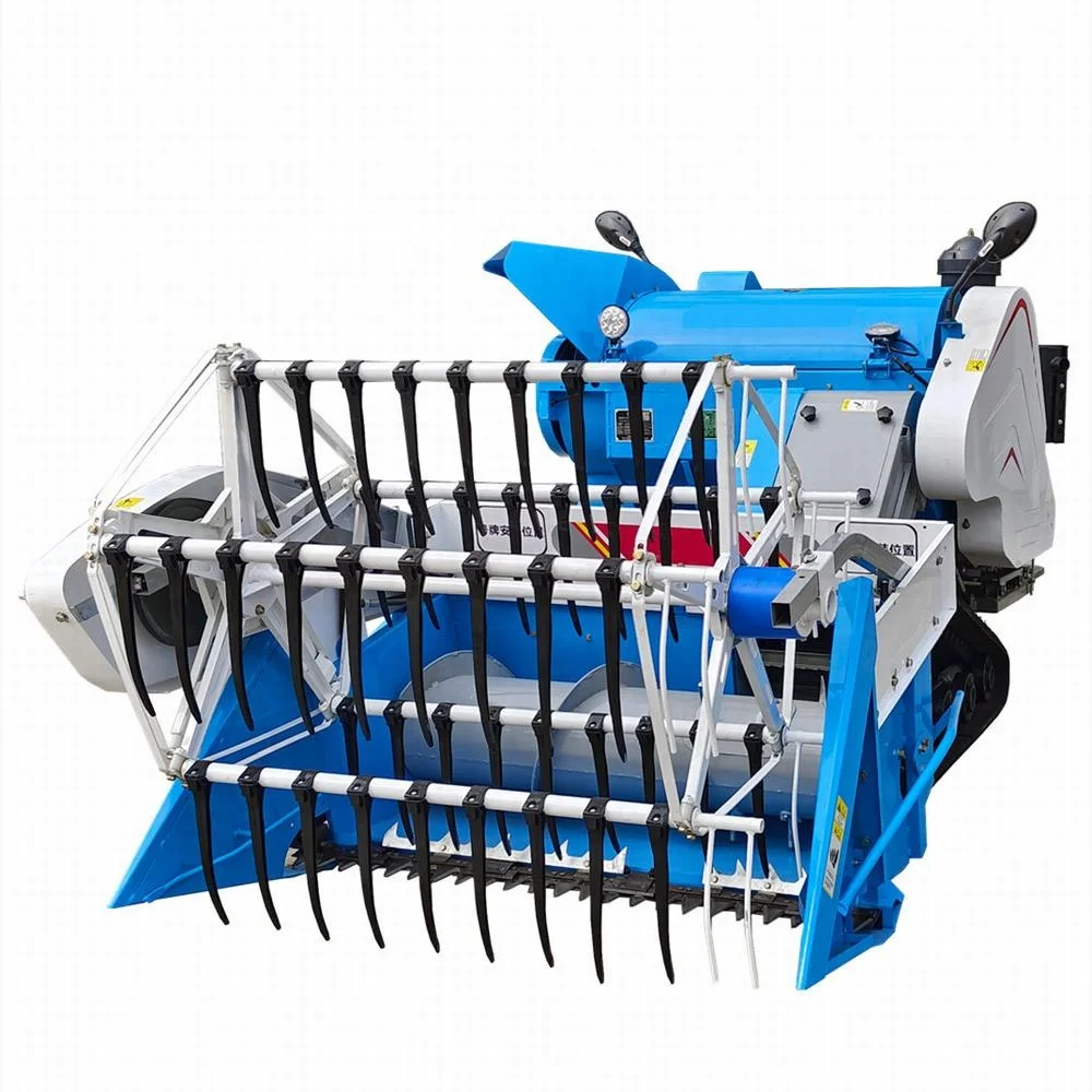 Combined Crawler Mini Rice Soybean Combine Harvester Recolteuse De Soja Wheat Bean Harvesting Machines