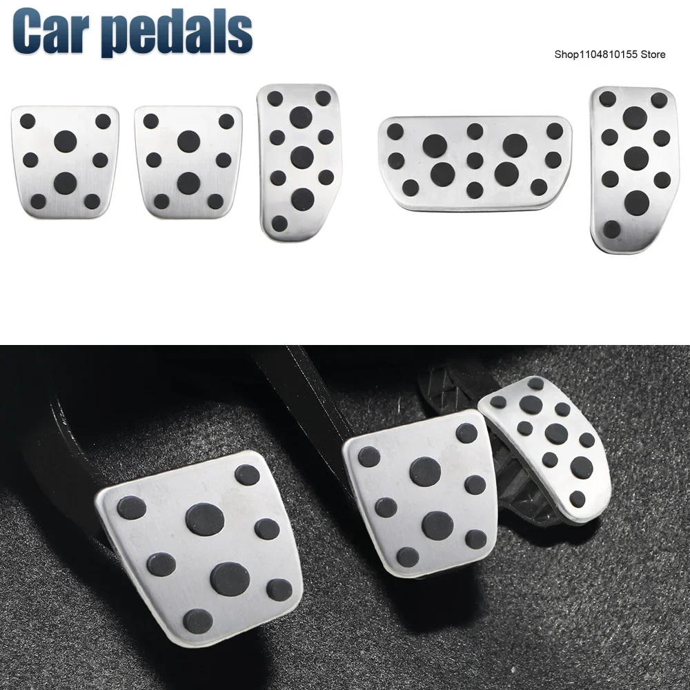 

For Toyota Vios 2014+ Vios FS Yaris 2017+ Car Pedals Cover Gas Accelerator Brake Pedal Cover Kit Pad Protector Accessories