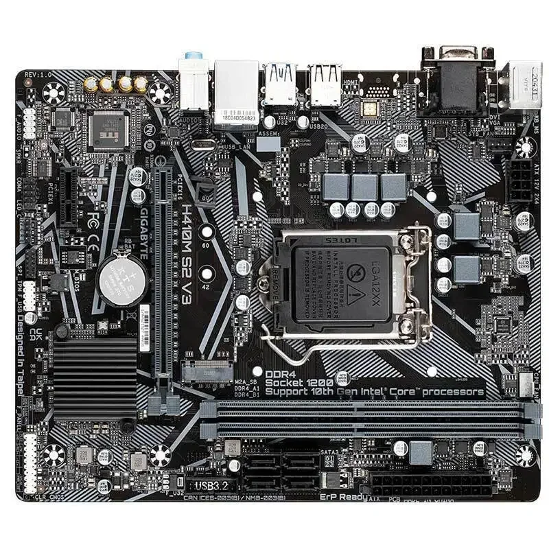 H410M S2 V2 desktop office computer main board supports tenth generation CPU10400/10500 for