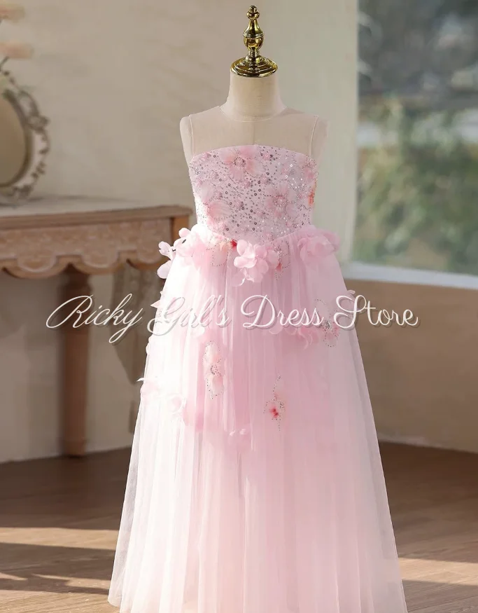 long-elegant-flower-girl-dress-pearls-3d-flowers-wedding-party-dress-sleeveless-sequin-pink-birthday-dress-vestidos-de-ninas
