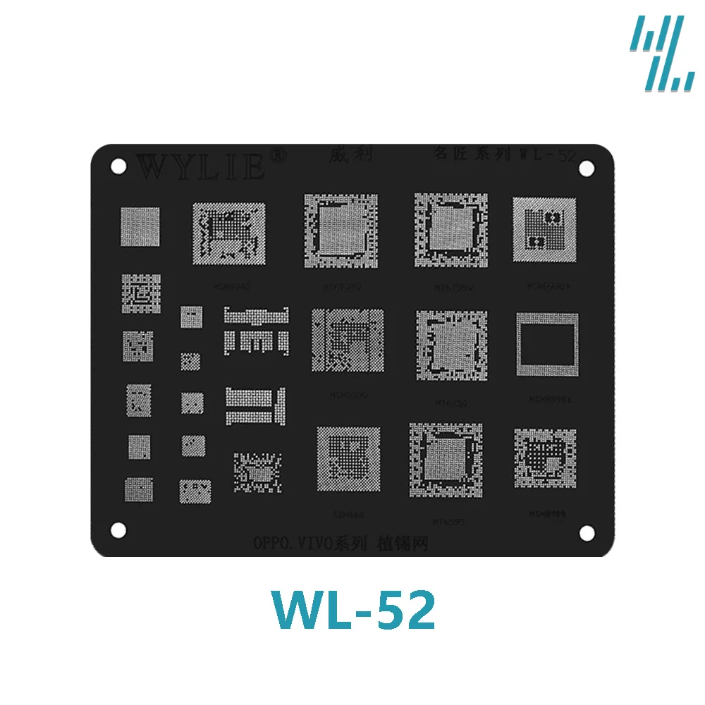 Reballing Stencil For CPU MT6357V MT6356W MT6177 SDM710 SDM450 SDM660 MT6595 MSM8909 MSM8998 MSM8939 MT6762V MT6771V MT6757V