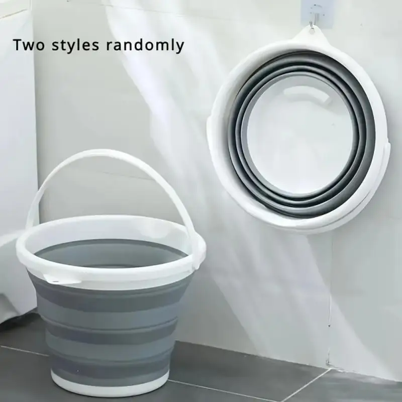 1PC 3L/5L/10L Foldable Durable Bucket Car Wash Outdoor Fishing Round Bathroom Kitchen Bucket Portable Folding Bucket