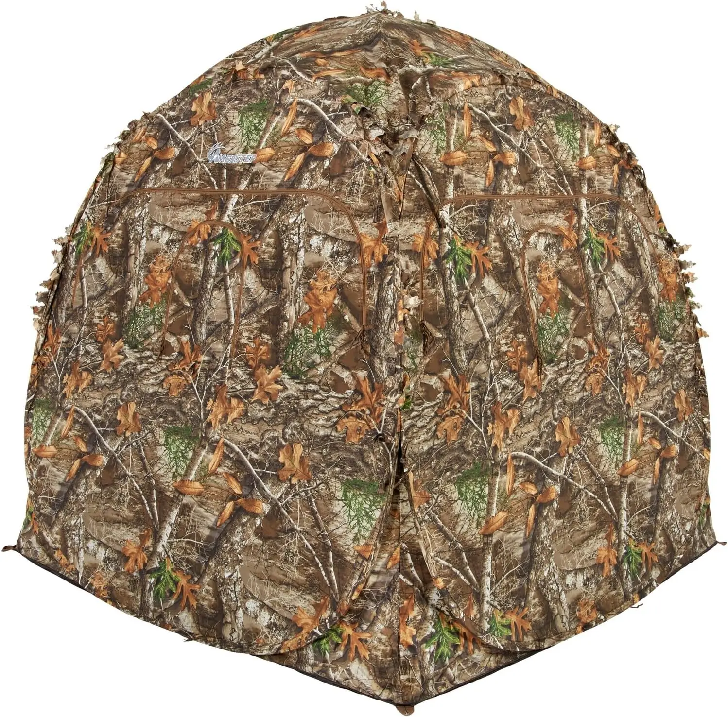 Portable Hunting Blind Spring Steel Ground Cover Carrying Case Camo