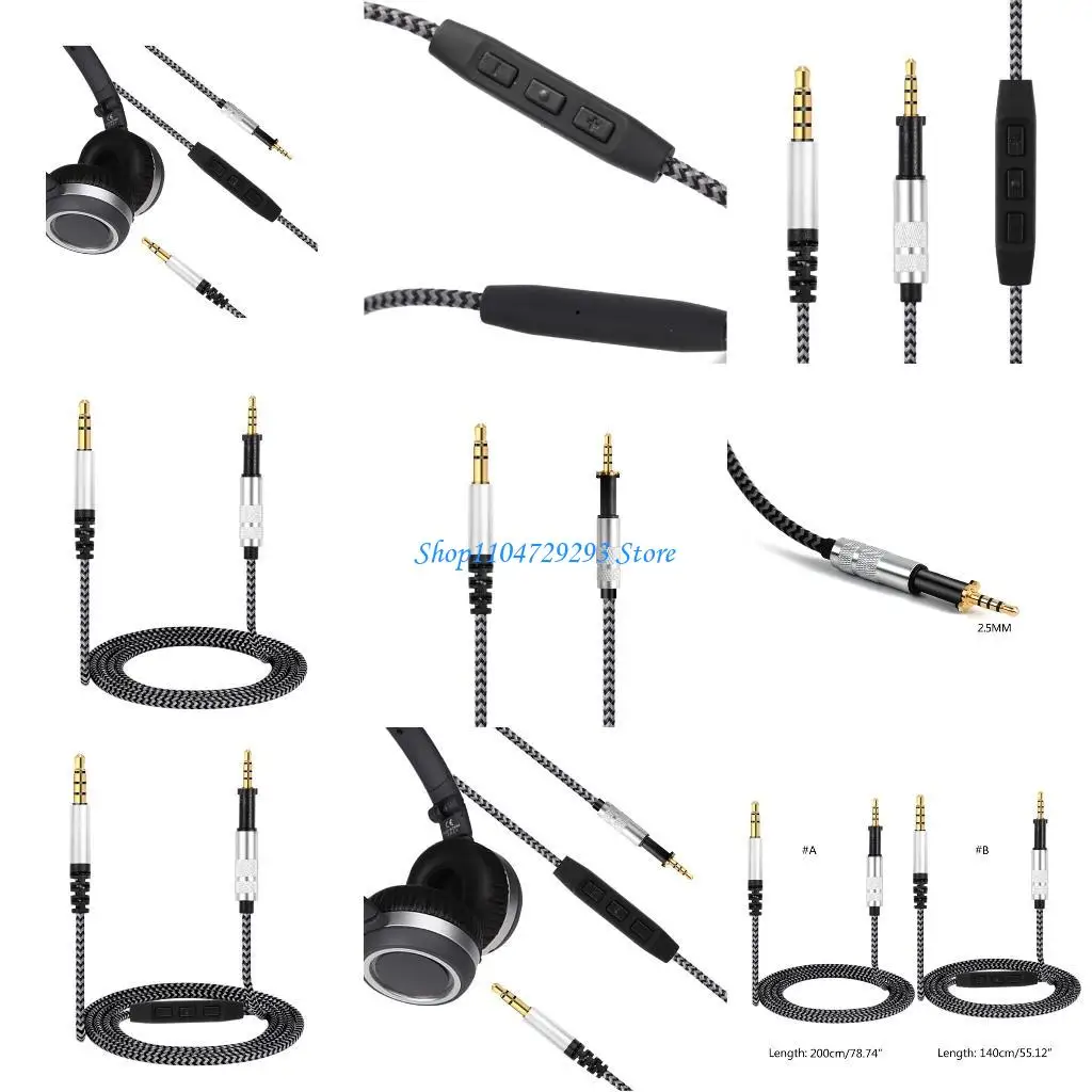 

Y2GD Cable forAKG K450 K430 K451 K452 K480 Headphone Repair Cable Replacement