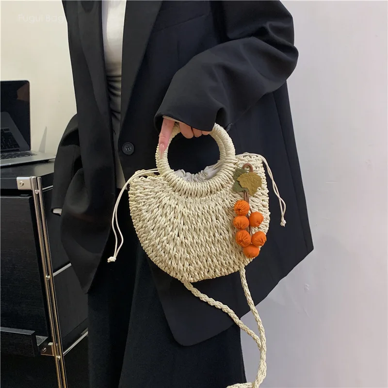 Bolso de mano sencillo de estilo Rural para mujer, bolso cruzado de alta gama, tejido informal y versátil, personalizado, nuevo y enérgico