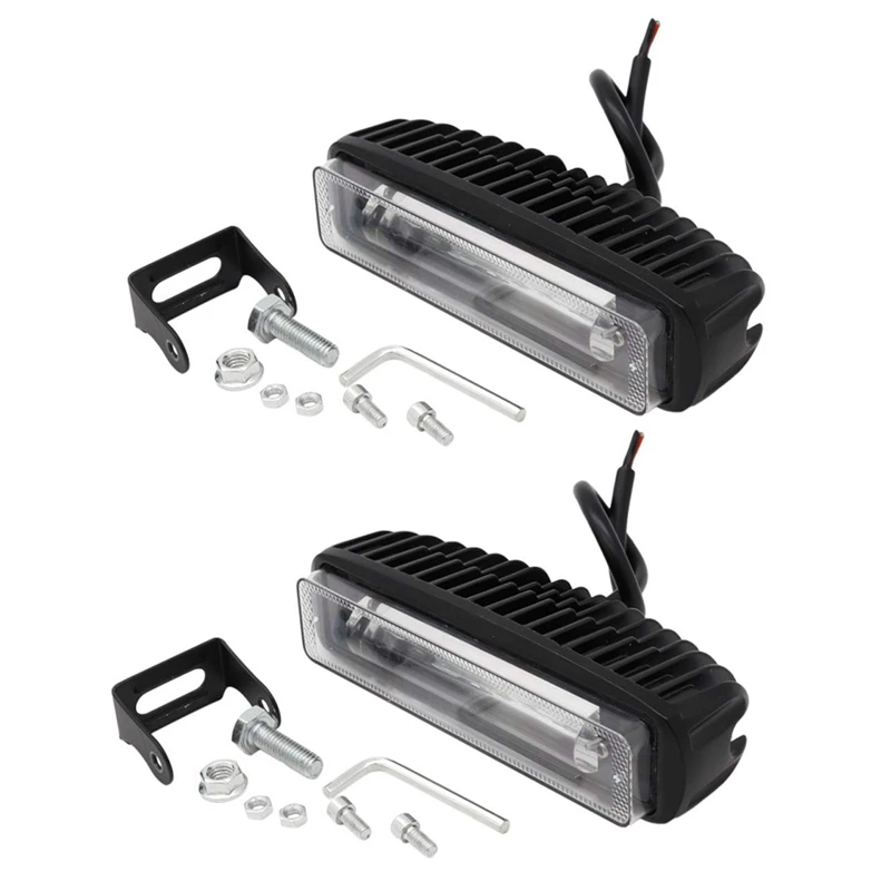 4 Inch 30W Red Line LED Forklift Truck Car Warning Lamp Safety Working Light Bar Warehouse Danger Area Light (2Pcs)