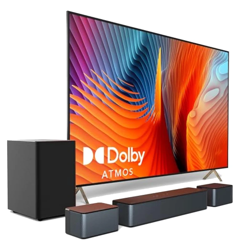 

5.1Ch Dolby Atmos 410W Home Theater Sound System Woofer Bass Party Professional Smart BT Speaker