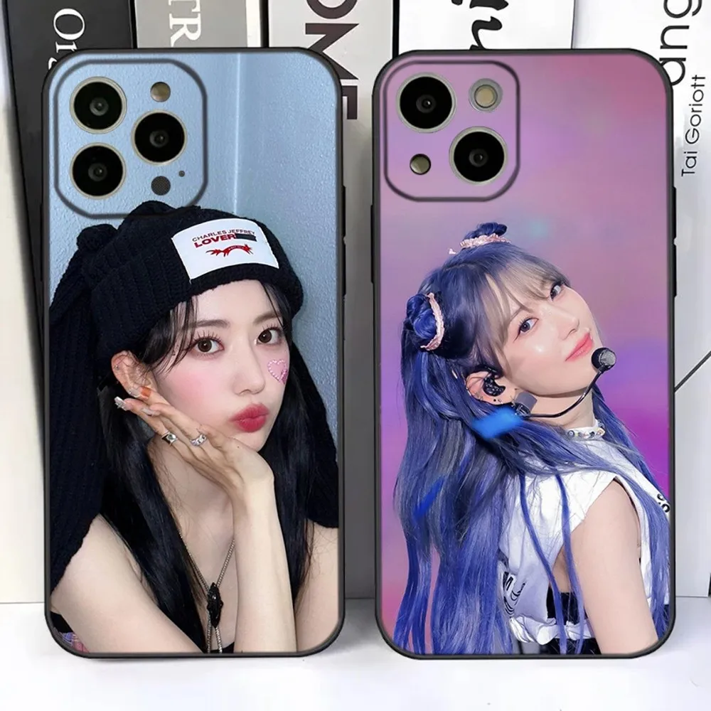 Kpop Miyawaki Sakura I-Izone Phone Case For iPhone 15,14,13,12,11 Plus,Pro,Max,XR,XS,X,7,8 Plus,SE,Mini Silicone Soft