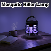 Hanging Mosquito Killer Lamp Bug Catcher Light Photocatalyst Trap Uv Zapper Home Ultraviolet Electric Shock Camping Lantern Safe