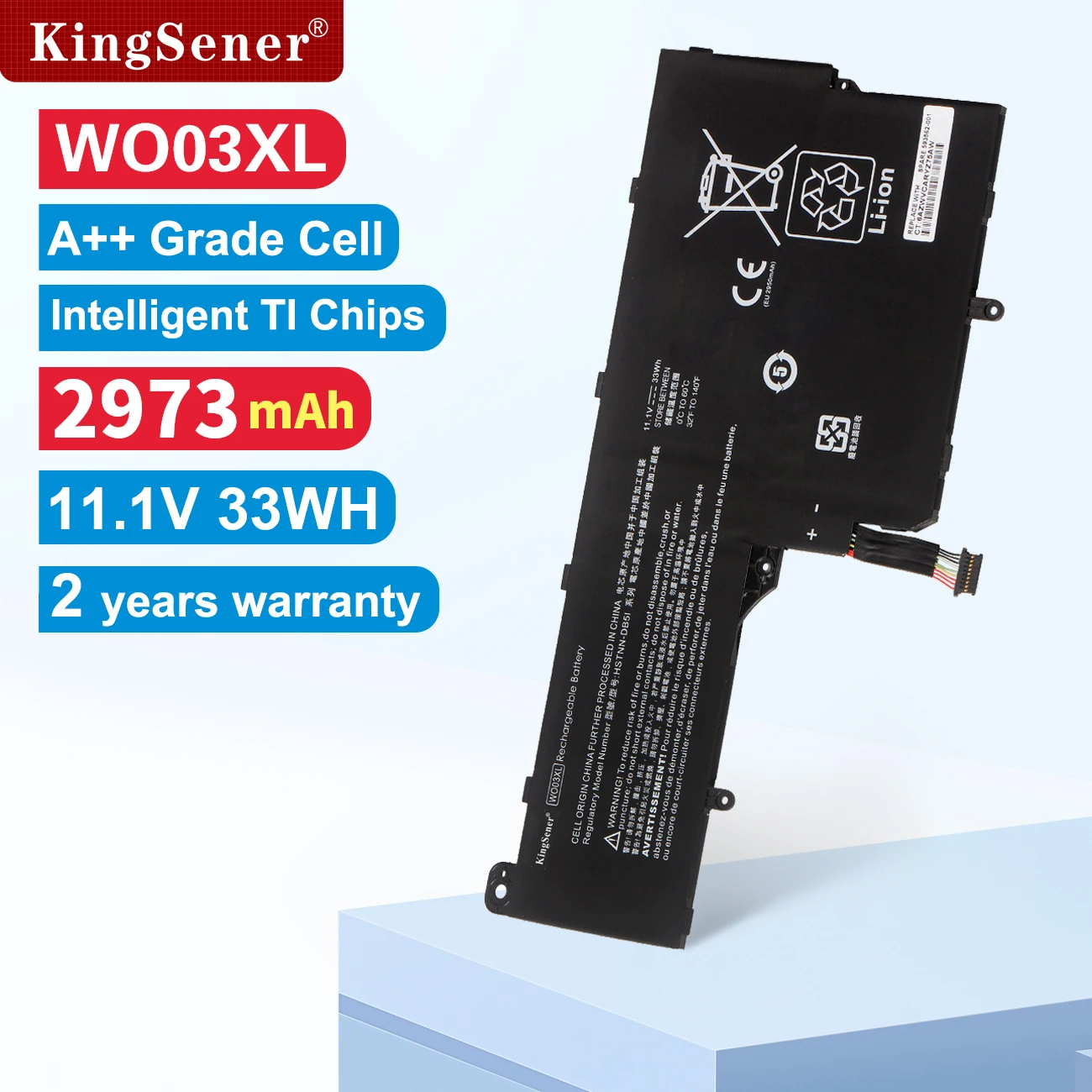 

KingSener WO03XL Battery for HP SPLIT Mini X100E 100E x2 13-M 13-M010DX Tablet 725606-001 725496-1B1 HSTNN-DB5I HSTNN-IB5I 33WH