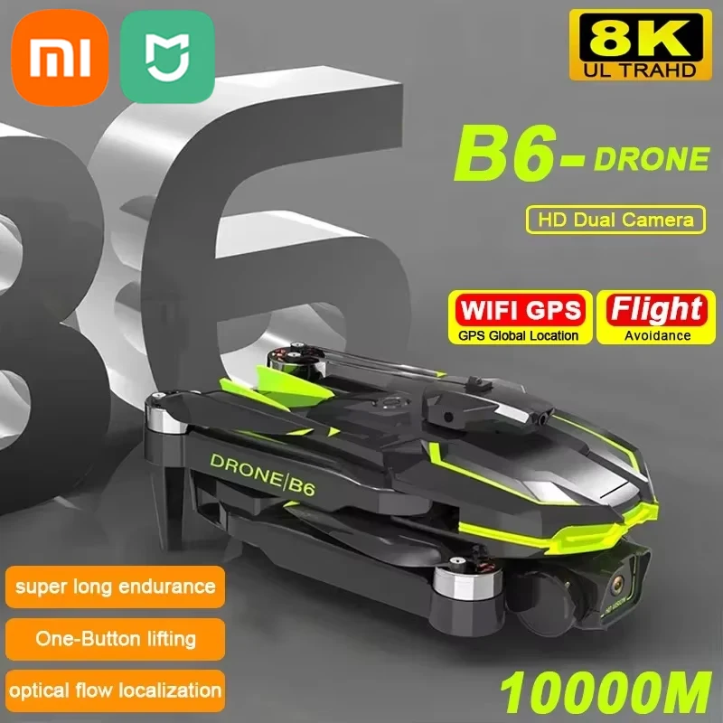 Xiaomi Mijia B6 Race Drone 5G 8K Dubbele Professionele Luchtfotografie Hd Dual-Camera Wifi Fpv Vier-As Rc Quadcopter Speelgoed Uav