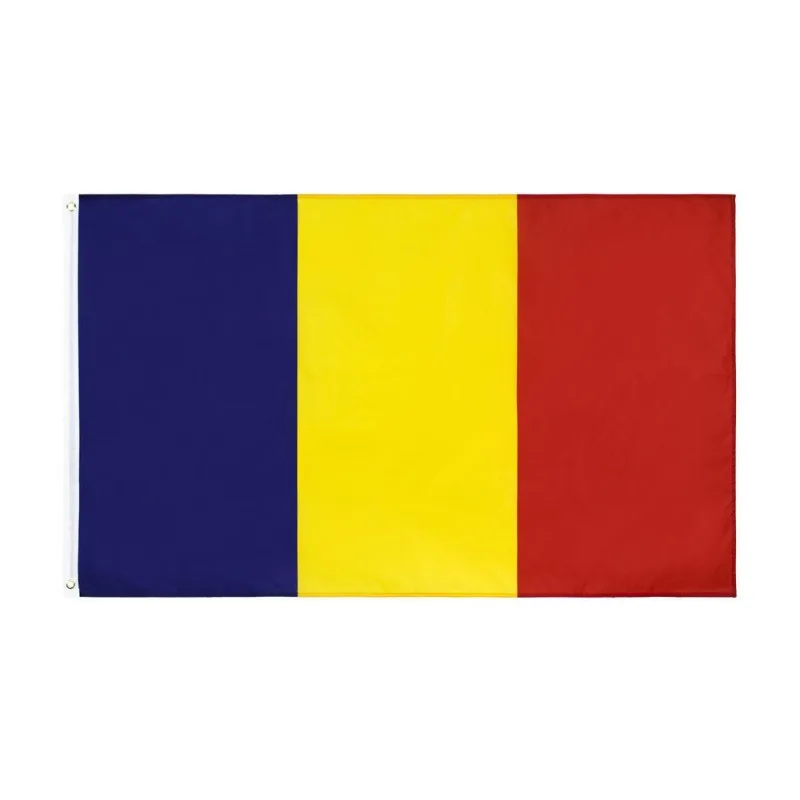 

Romania Flag 90*150cm Hanging blue yellow red ro rou Romania flag Polyester standard Flag Banner For Decoration