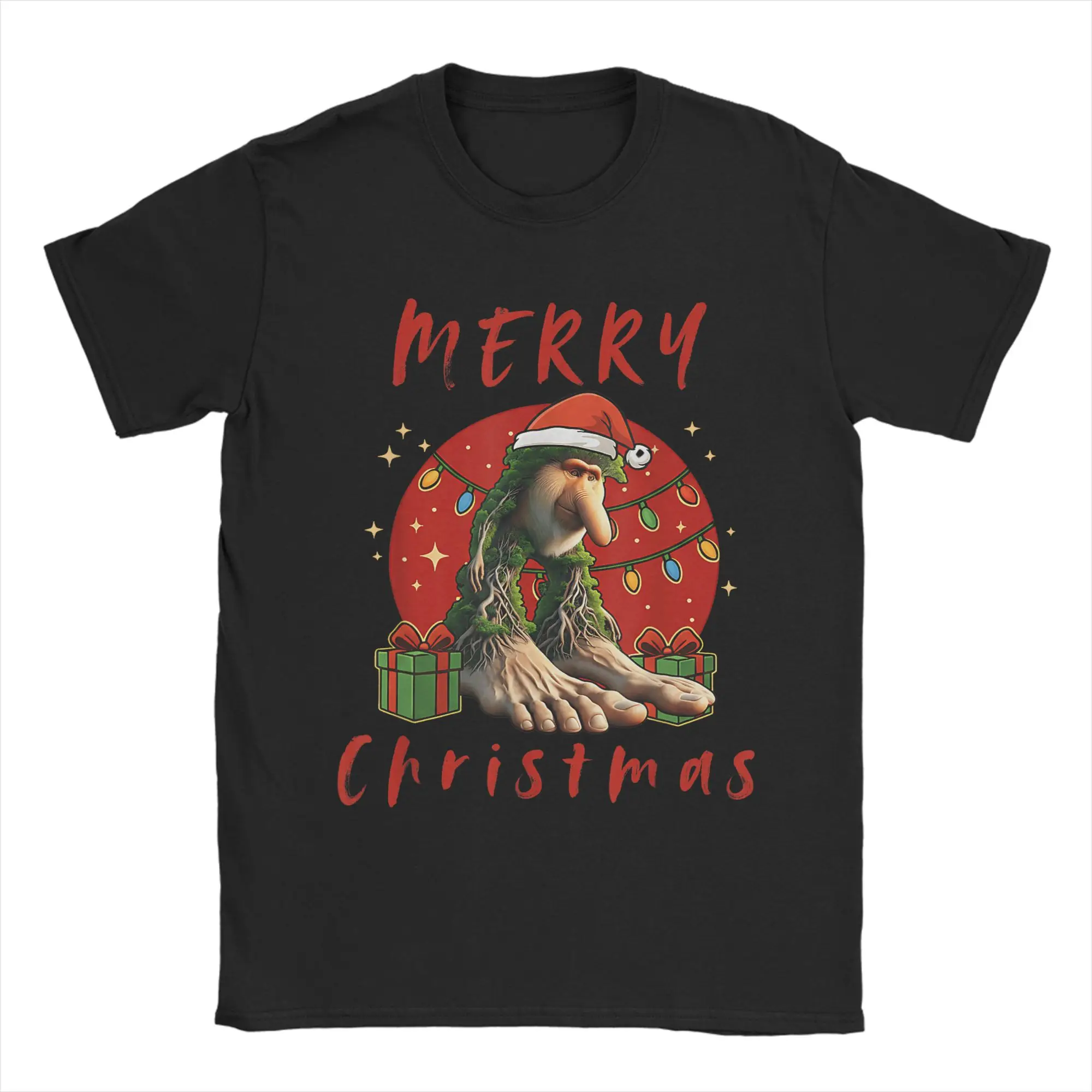 Italian Brainrot Christmas BRR BRR Patapim Merry Christmas T-Shirt Men  Cotton T-Shirts Summer Tee Shirt Plus Size Clothing