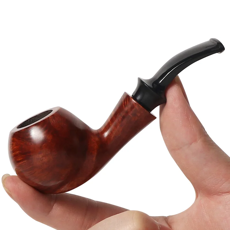 Briar  tobacco pipe, 3MM flue filter, solid wood pipe, medium and small size dragon egg, Briar root pipe,