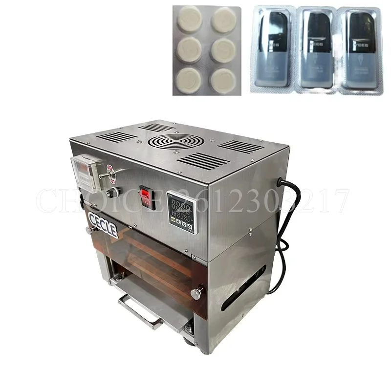 Semi Automatic Pneumatic Tablet Chewing Gum Syringe Blister Packing Machine Capsule Blister Sealing Packing Machine