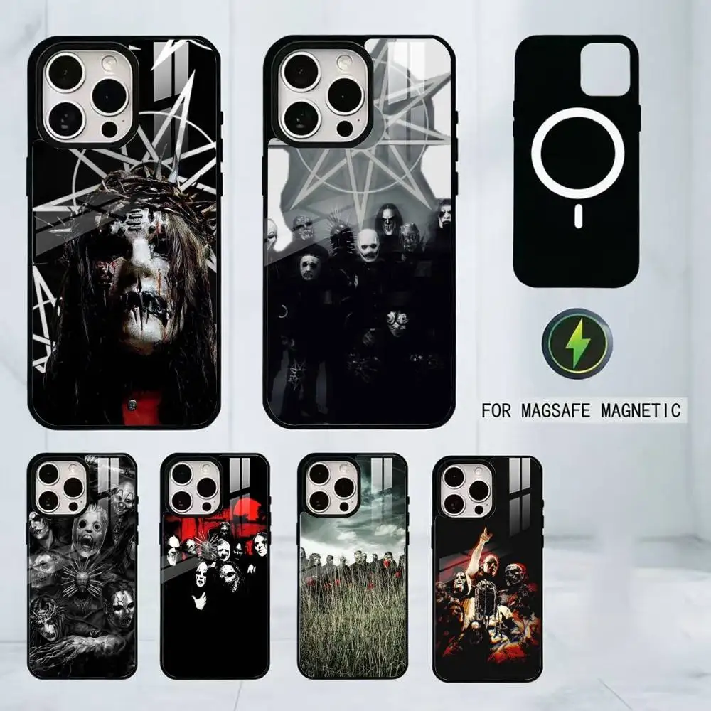 

Rock S-Slipknots -ES Band Phone Case For iPhone17,16,15,14,13,12,11 Plus,Pro Magnetic For Magsafe Wireless Charging