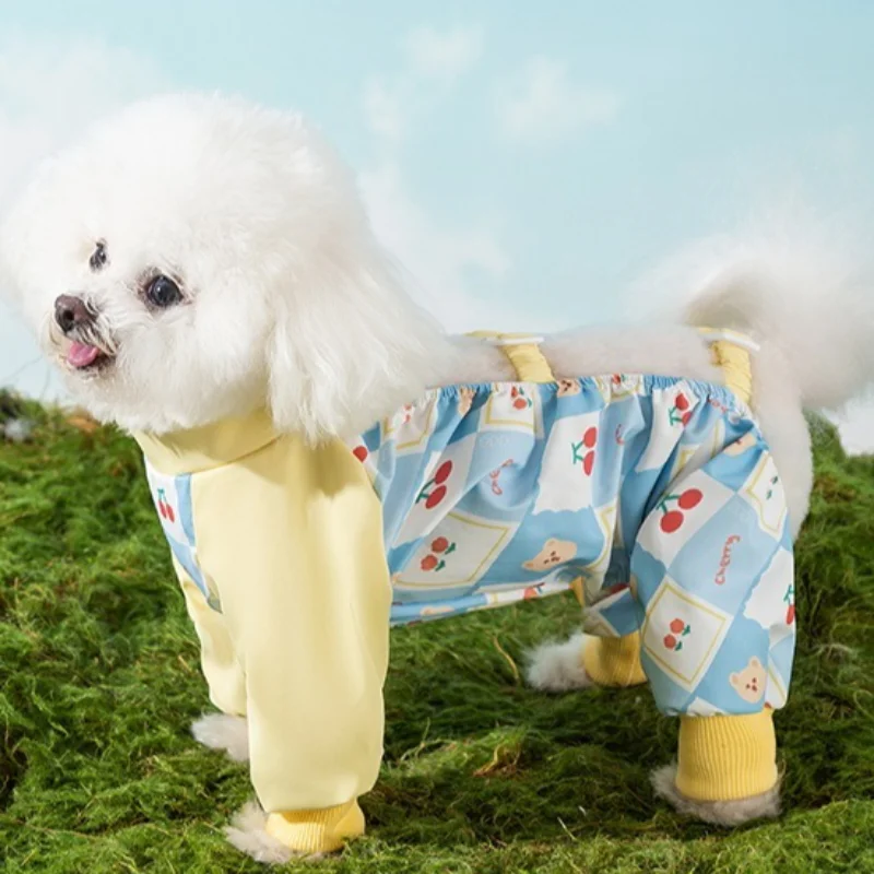 Raincoat for Medium Dogs – Medium Dog Raincoat with Harness Access, Dog Clothes Raincoat