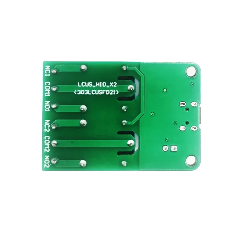 LC New HID USB Intelligent Control Board Switch 2 Channel 5V Relay Module Drive-free PC Intelligent Control Plug and Play