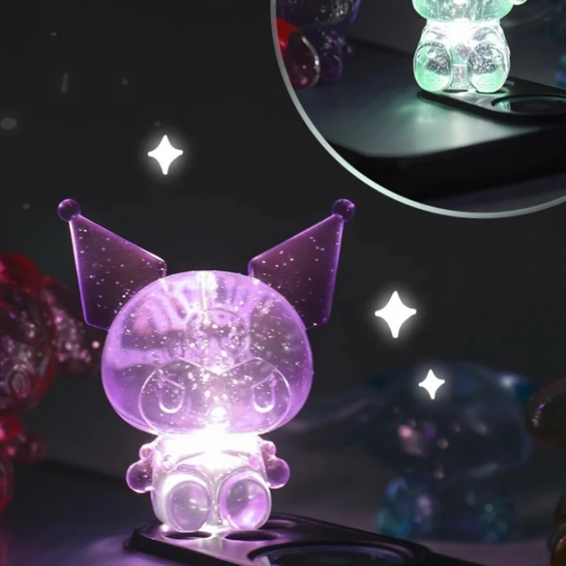 Sanrio Creative Transparent Candy Color Pochacco Keychain Cinnamoroll Cartoon Cute School Bag Pendant Jewelry Car Key Chain