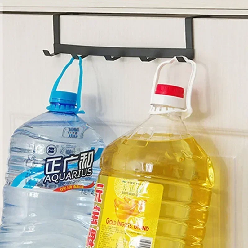 Ganci sopra la porta 5 ganci Home bagno Organizer Rack appendiabiti cappello asciugamano appendiabiti accessori da cucina per il bagno