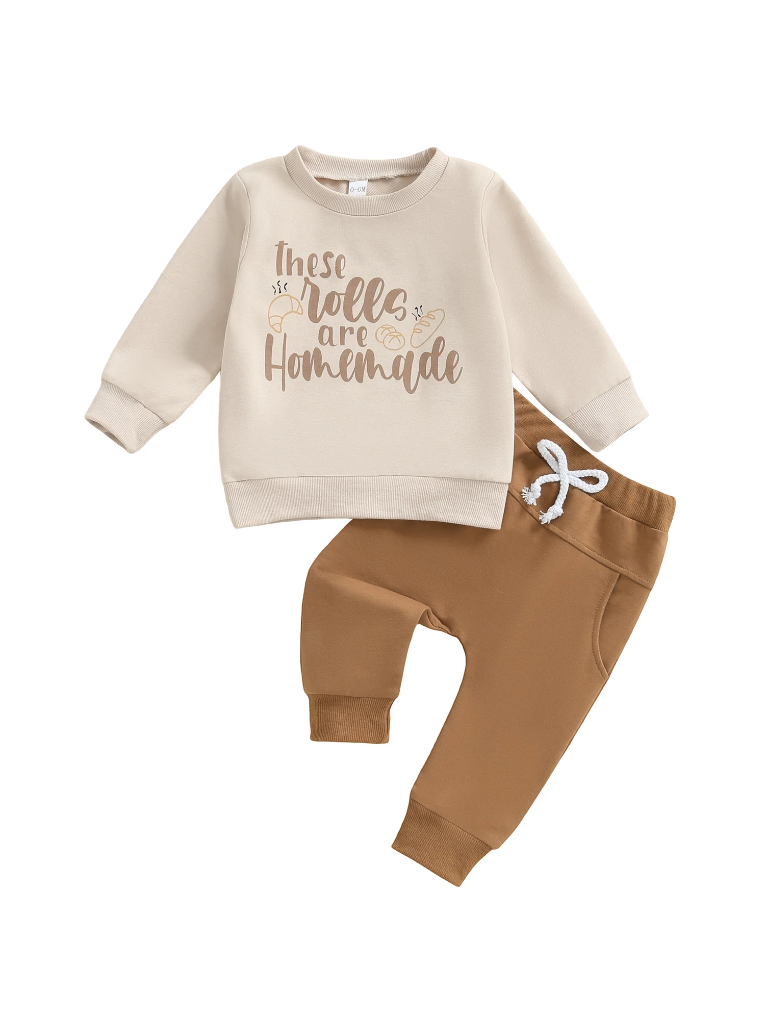 

Baby Boy Thanksgiving Outfits Turkey Print Long Sleeve Round Neck Pullover Elastic Waist Plaid Pants 2 Pcs Set