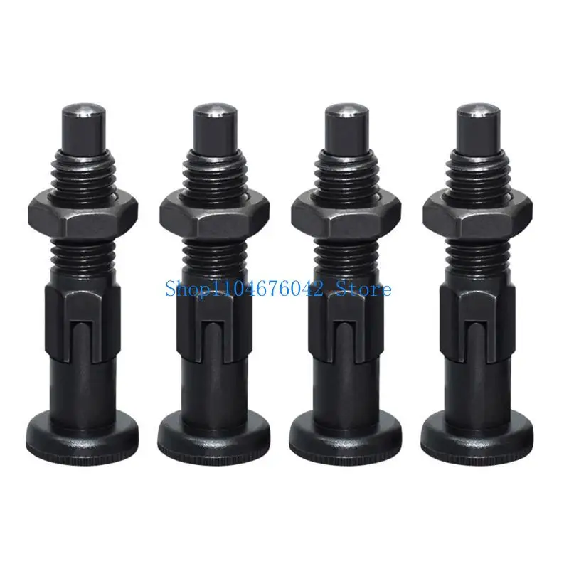 Self-Locking Knob Plunger Fine Thread Screw Indexing Plungers Carbon Steel Knob Plunger for Precise Positioning Durable