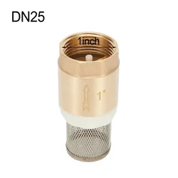 Brass Foot Valve DN25 With Check Valve 1inch Internal Thread Stainless Steel Basket Suction Basket For Water Plumbing Pump
