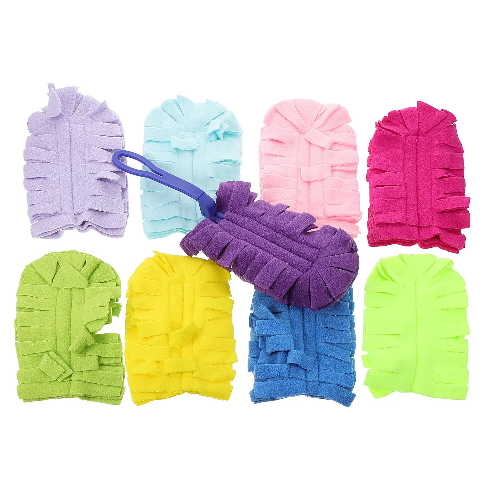

1Set Duster with Replaceable Washable Cloth Pads Dual Use for Home Office Car Cleaning Dust Remover Sweeper Mop Replacement