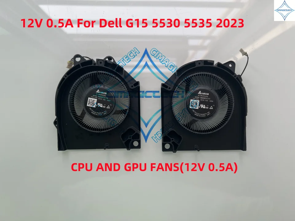 Ventola Di Raffreddamento CPU E GPU Per Dell G15 5530 2023 – DC12V, Nuova, Generica