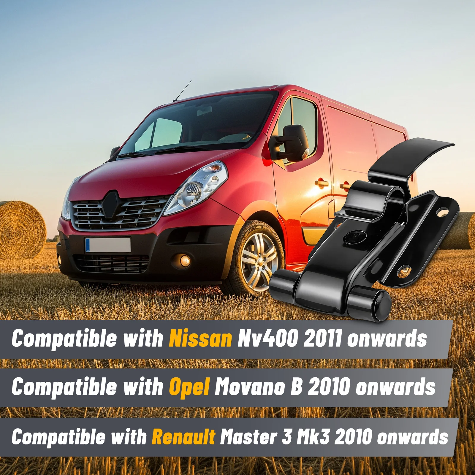 824302481R para RENAULT MASTER III 2010 2011 2012 2013 2014 2015 2016 2017 2018 Tope de bisagra de puerta trasera izquierda/derecha