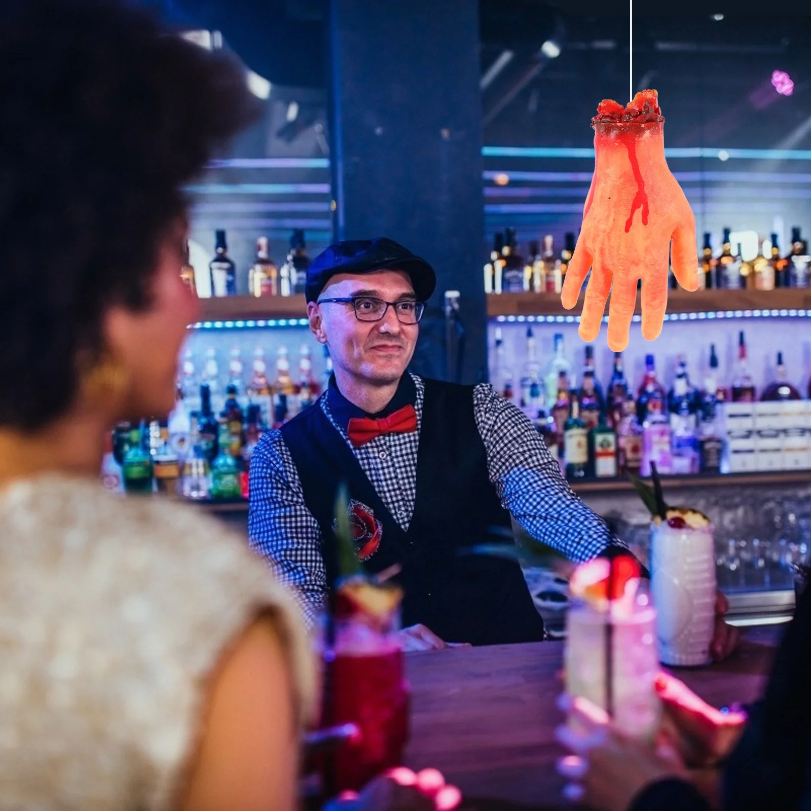 

1 шт., реквизит для трюков с кровью, реалистичный реквизит для Хэллоуина, поддельные реквизиты для рук, принадлежности для Хэллоуина