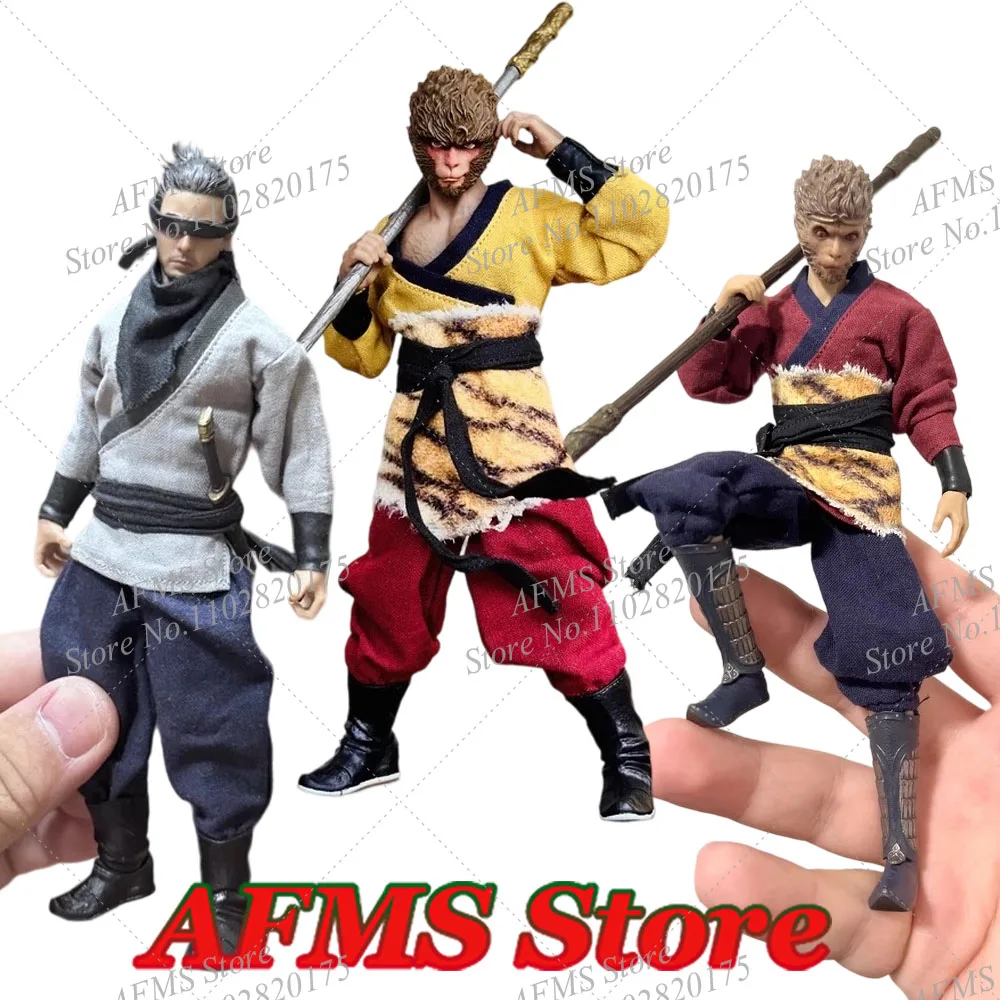 Disfraz de batalla del soldado, Rey Mono, mito negro, Wukong Ninja, capa Base híbrida, abrigo, pantalones aptos para cuerpo de figura de acción de 6 pulgadas, 1/12