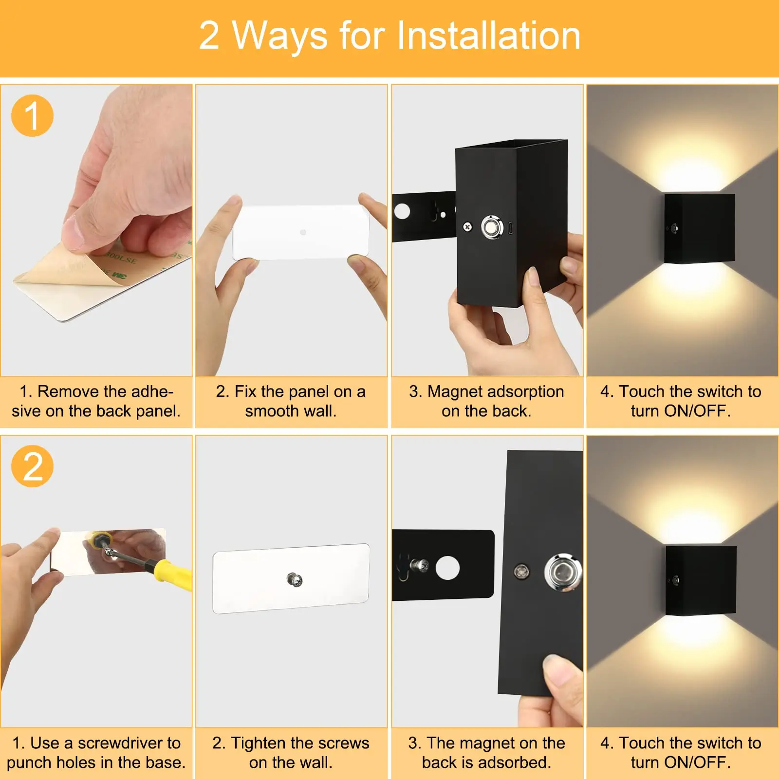 Imagem -05 - Impermeável Led Interior Wall Light up And Down Wall Lamp Sala de Estar Quarto Escada Corredor Iluminação Exterior Ip65 24w