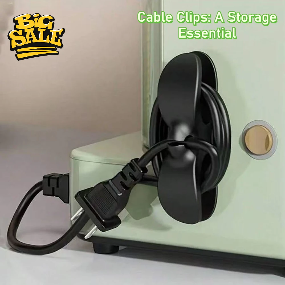 

Cable Organization Clip Management System Fixing Tool For Desktop Data Wire Storage Home Improvement Electrical Accessories