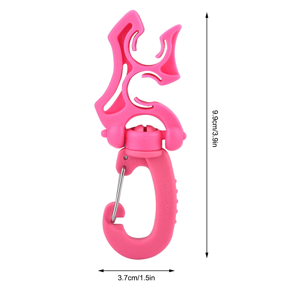 BCD خرطوم التجنيب الغوص كليب الغوص مزدوجة BCD خرطوم حامل كليب منظم التجنيب مشبك هوك للغوص والغطس #3