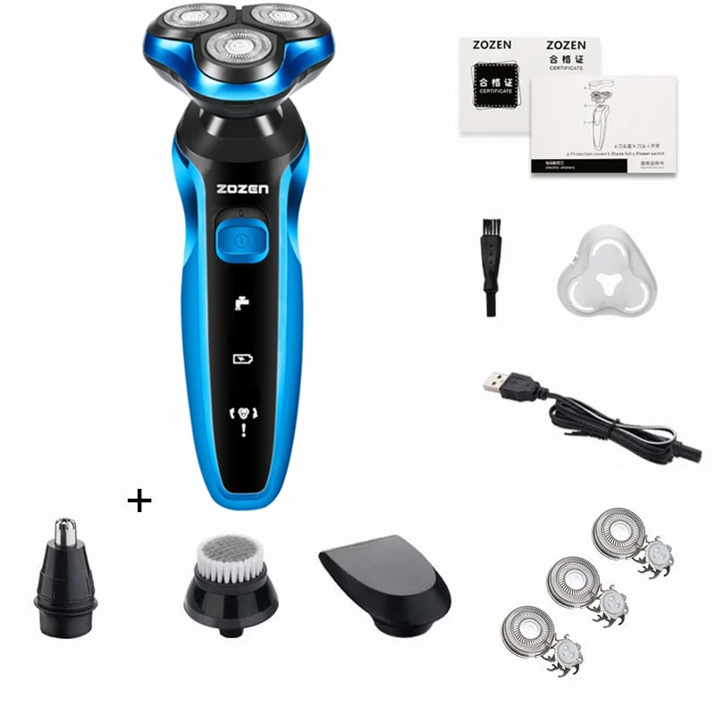 ZOZEN Men Electric Shaver Electric Razor Body Hair Clipper Cutting Shaving Machine for Men Women Cutting Beard Trimmer Washable